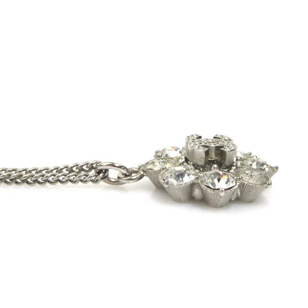 CHANEL Authentic Silver Logo Necklace - Picture 3 of 5